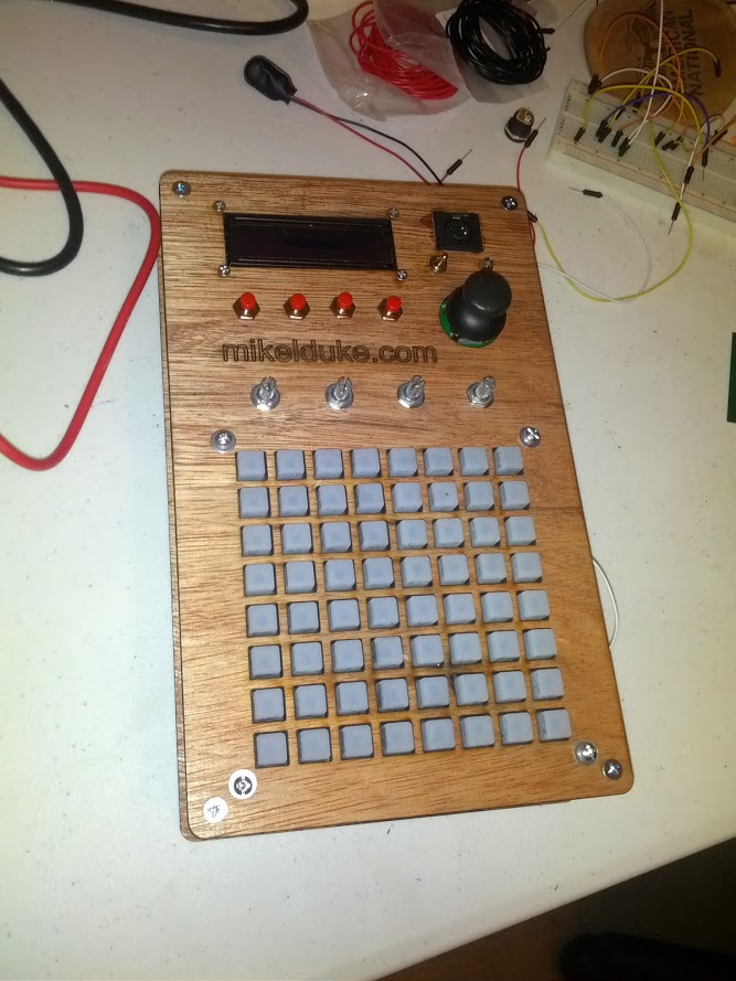 Midi Controller 1 - Parts mounted