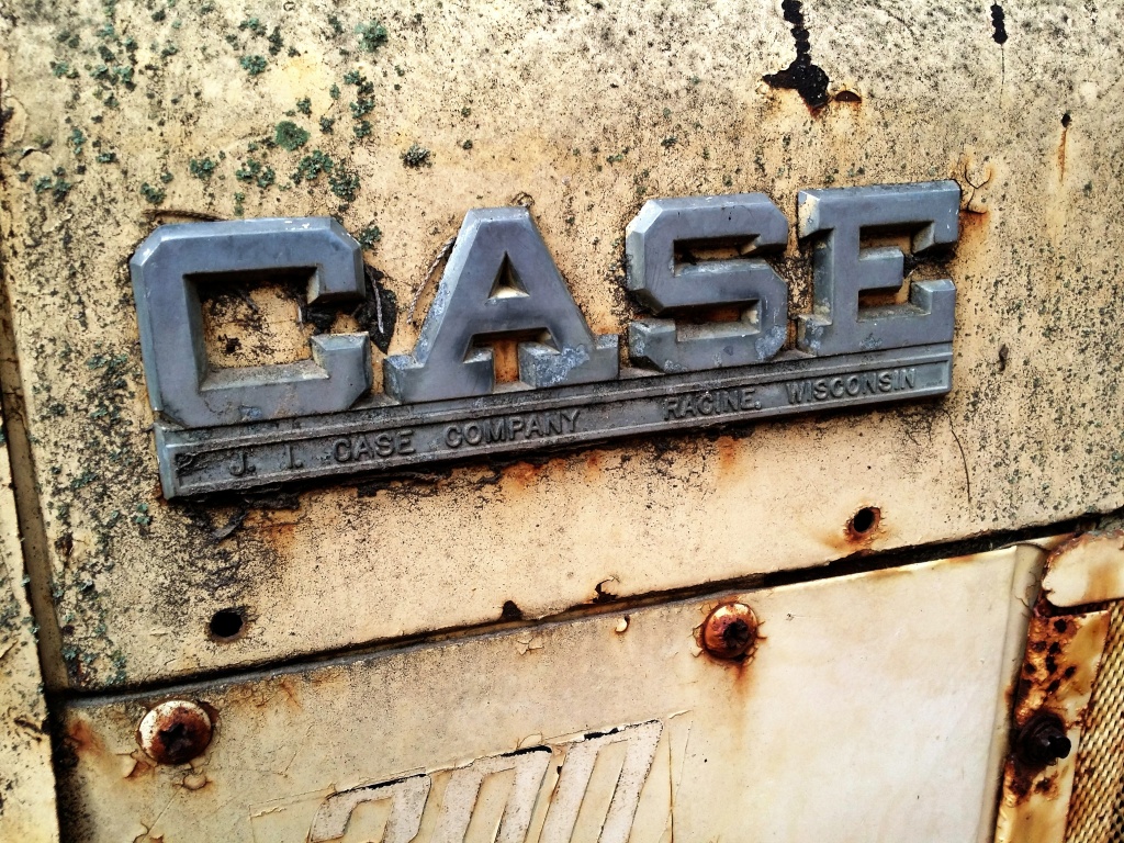 A photo of the logo on an old tractor in my Dad's yard